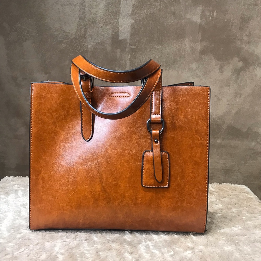 Beautiful Cognac Brown Small Satchel. NWOT/Carried only 1 time. Clean Interior.